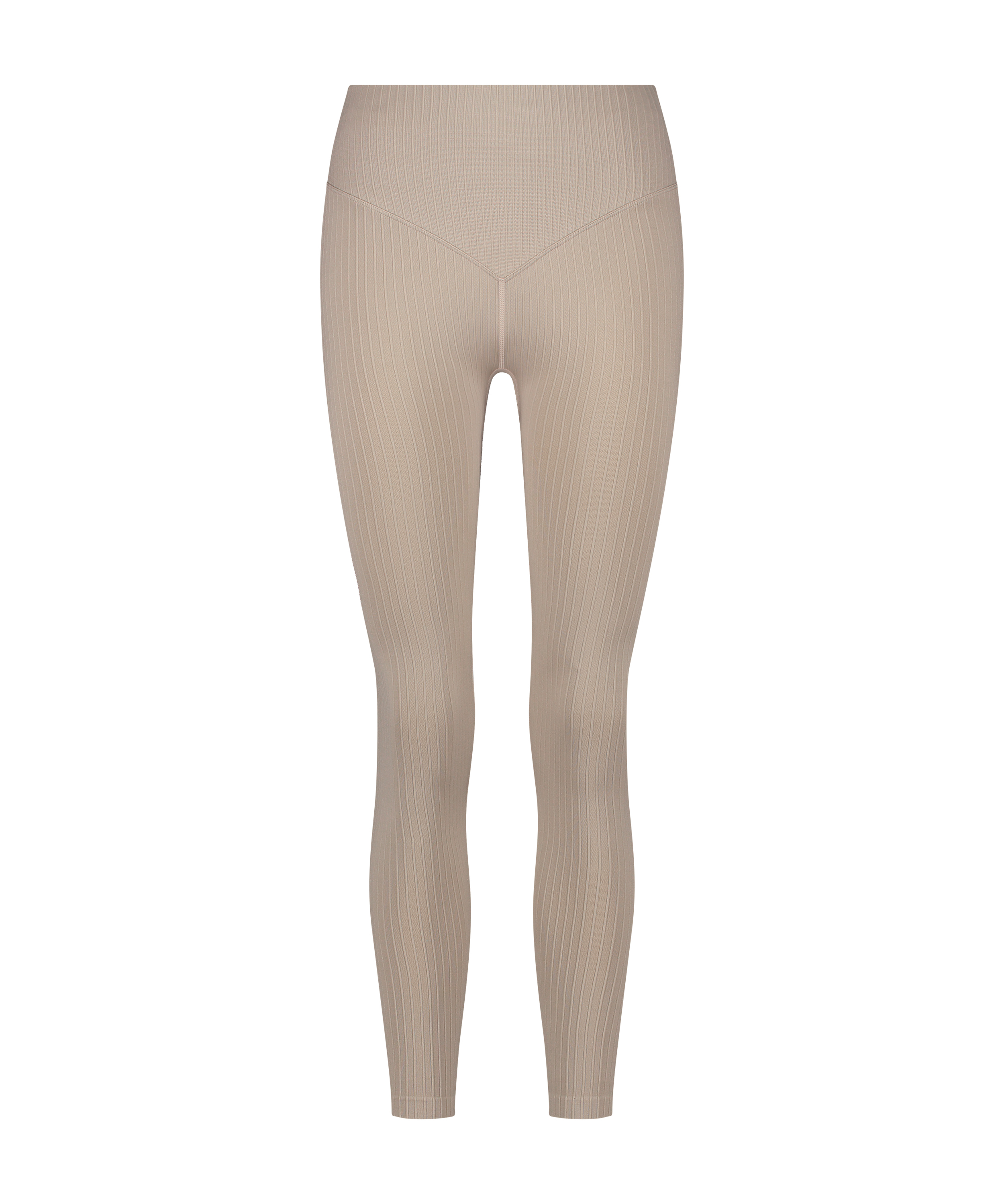 HKMX High waisted naadloze sportlegging, Beige, main