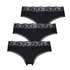 3-Pack brazilian shorts Dakota, Zwart