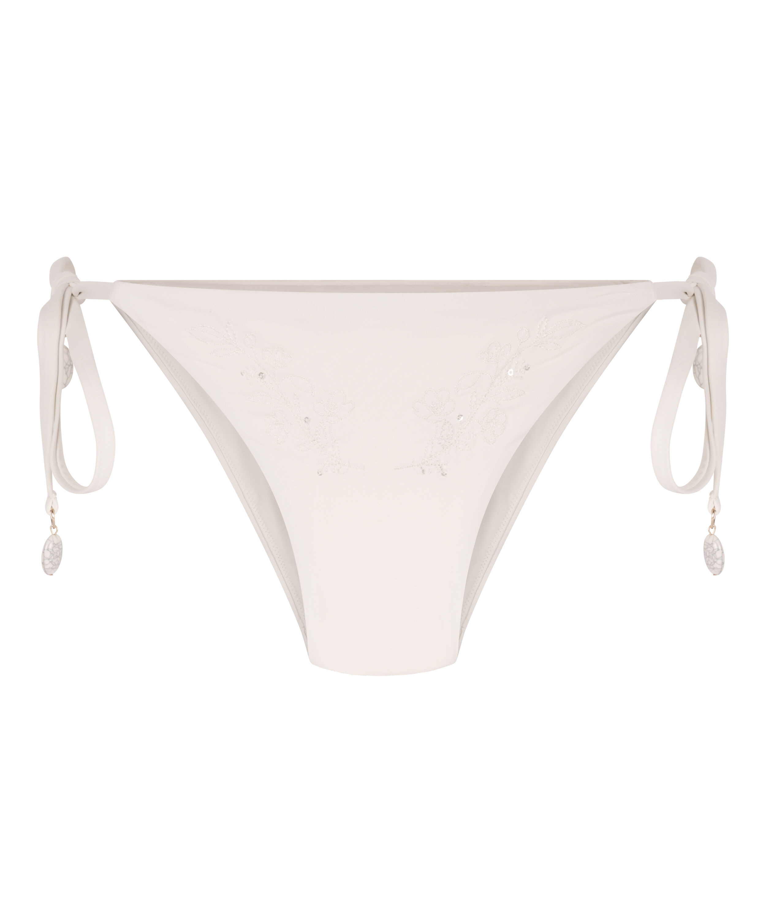 Bas de bikini Giselle Cheeky, Blanc