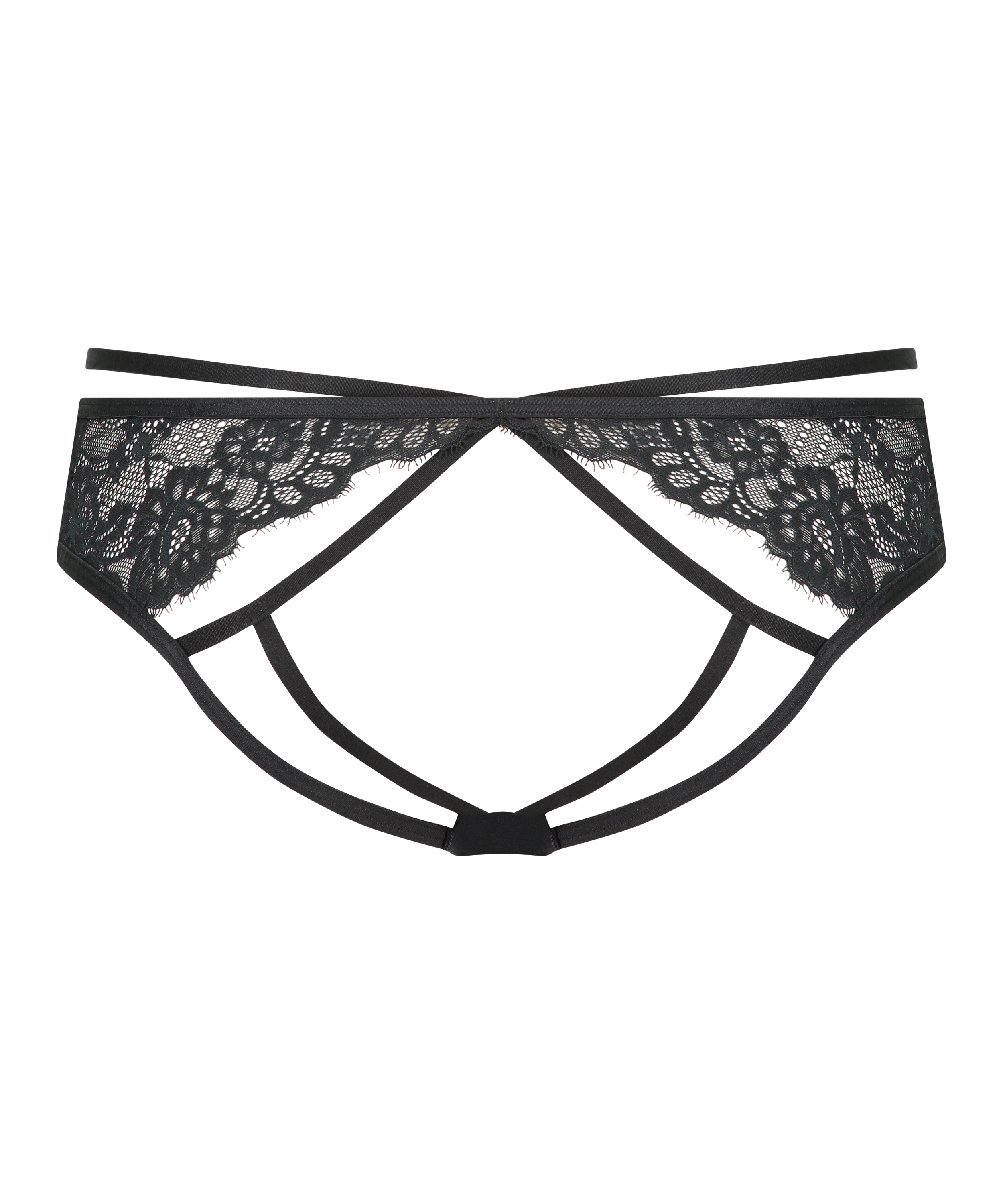 Slip br&eacute;silien Iggy, Noir, main