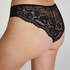 Slip br&eacute;silien Invisible Lace Back, Noir