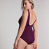 Maillot de bain Shaping Shell Mesh, Pourpre