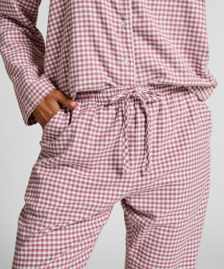 Pantalon de Pyjama Flanel, Pourpre
