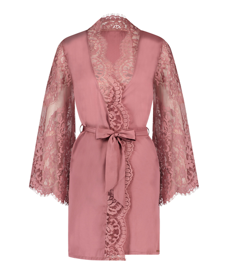 Kimono All Over Lace, Roze