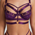 Soutien-gorge à armatures non rembourré longline Sadie, Pourpre