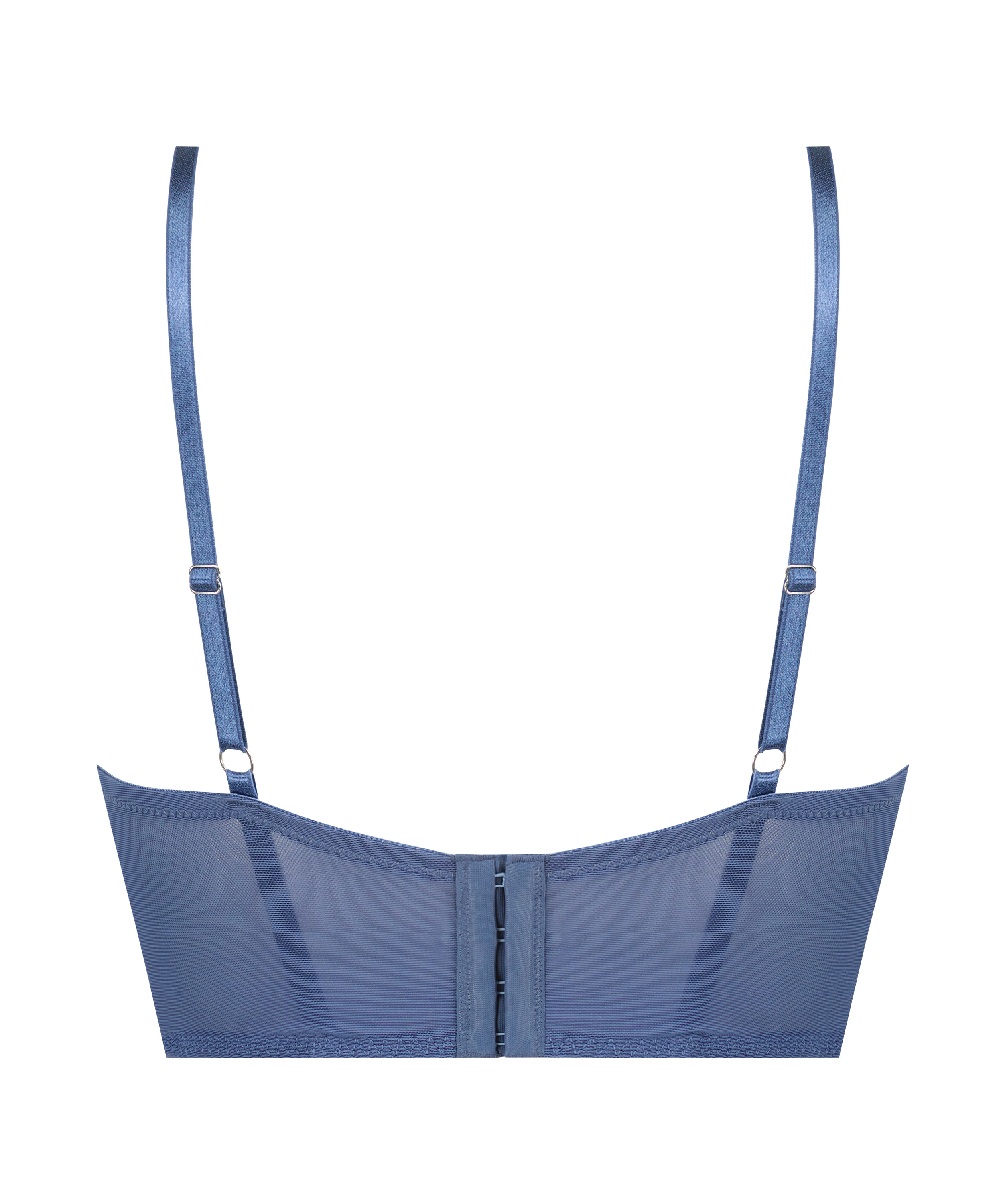 Voorgevormde push-up longline beugel bh Lotta, Blauw, main