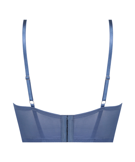 Voorgevormde push-up longline beugel bh Lotta, Blauw