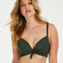 Voorgevormde beugel bikinitop Scallop Glam, Groen