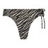 Slip de Bikini Rio Zebra, Brun