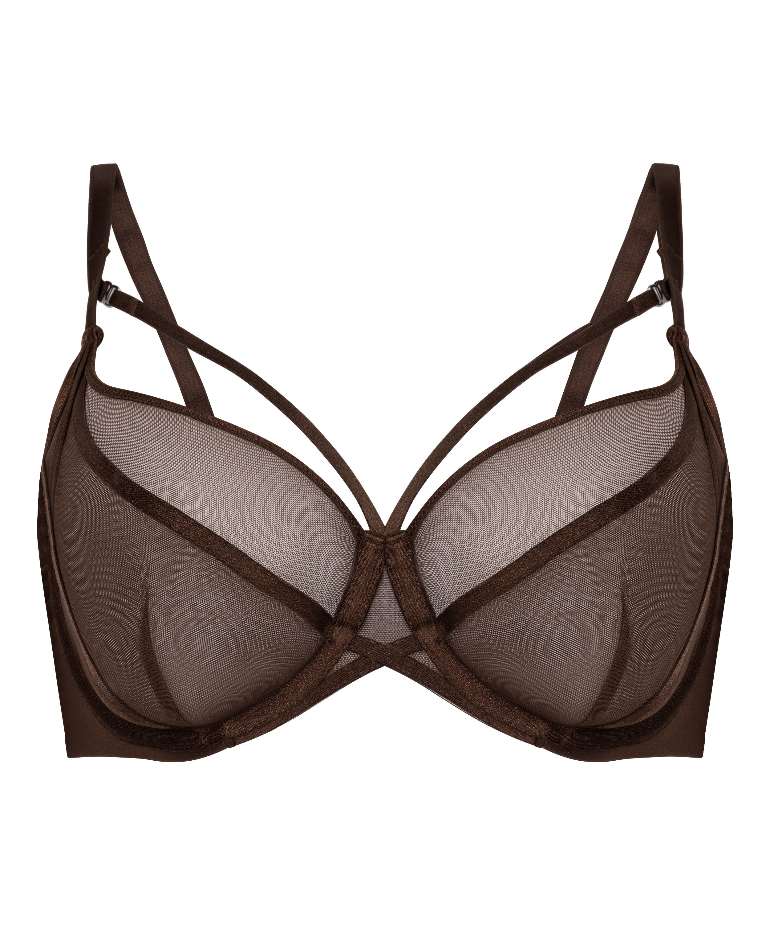 Soutien-gorge &agrave; armatures non-pr&eacute;form&eacute; Rianne, Brun