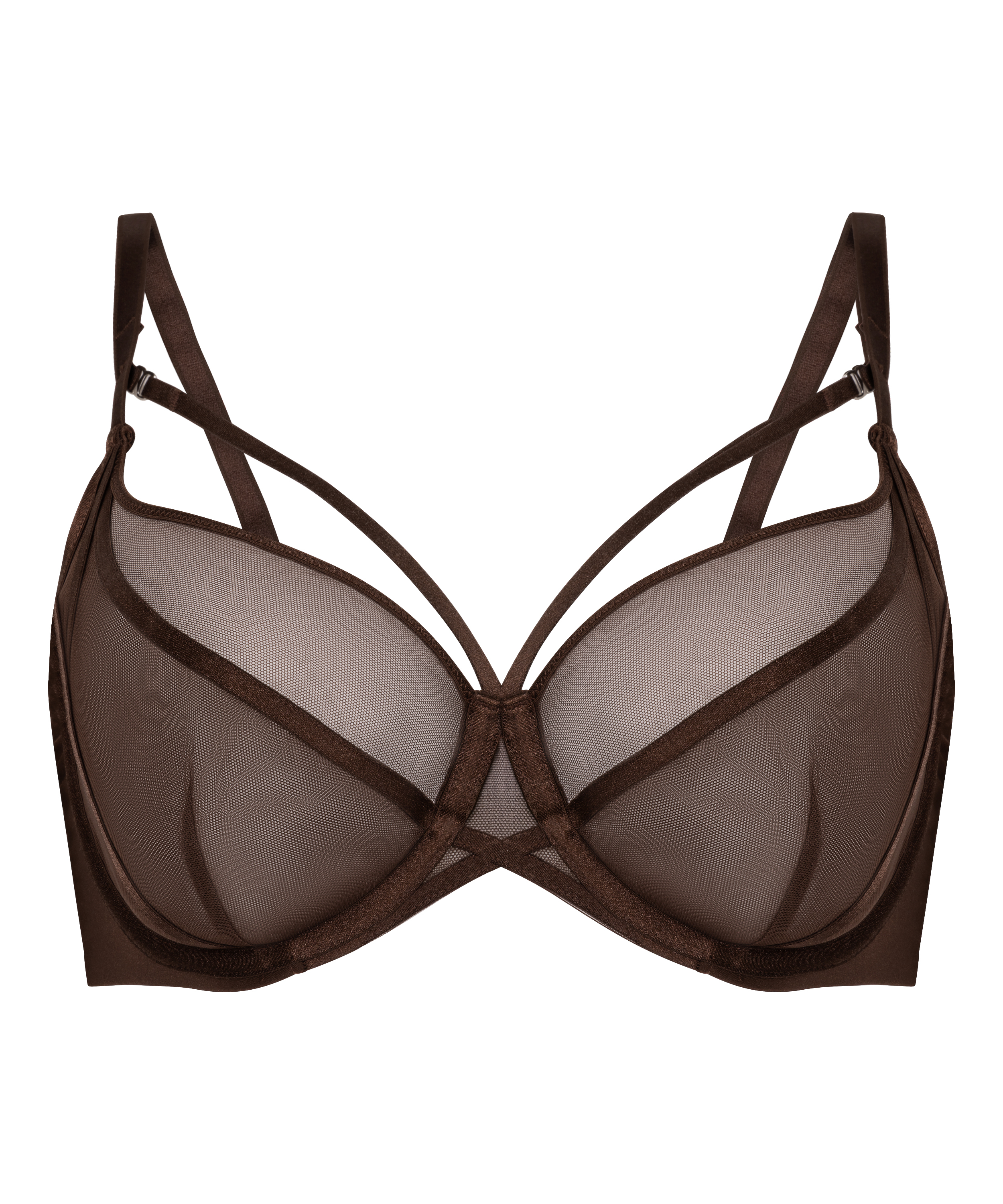 Soutien-gorge à armatures non-préformé Rianne, Brun, main
