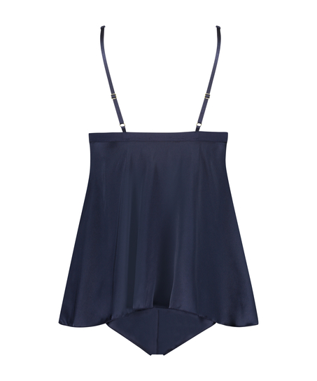 Babydoll Satin Mariah, Blauw