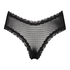Slip brésilien V-shape mesh, Noir