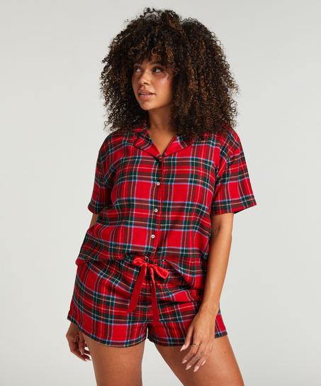 Pyjamaset Twill, Rood