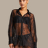 Lace top Camille, Zwart