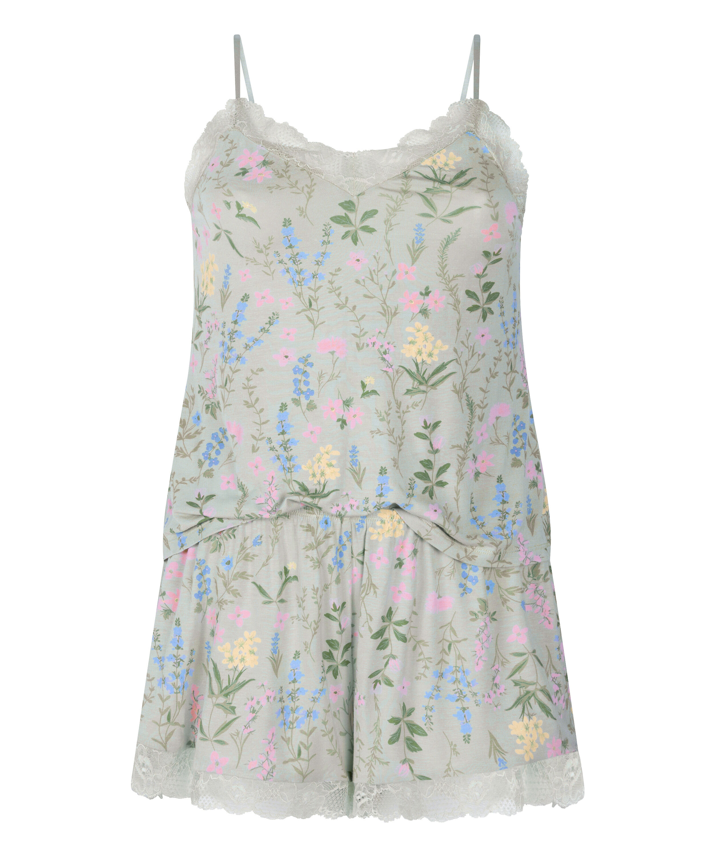 Ensemble de pyjama court Cami, Vert