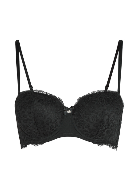 Soutien-gorge &agrave; armatures pr&eacute;form&eacute; Marine, Noir