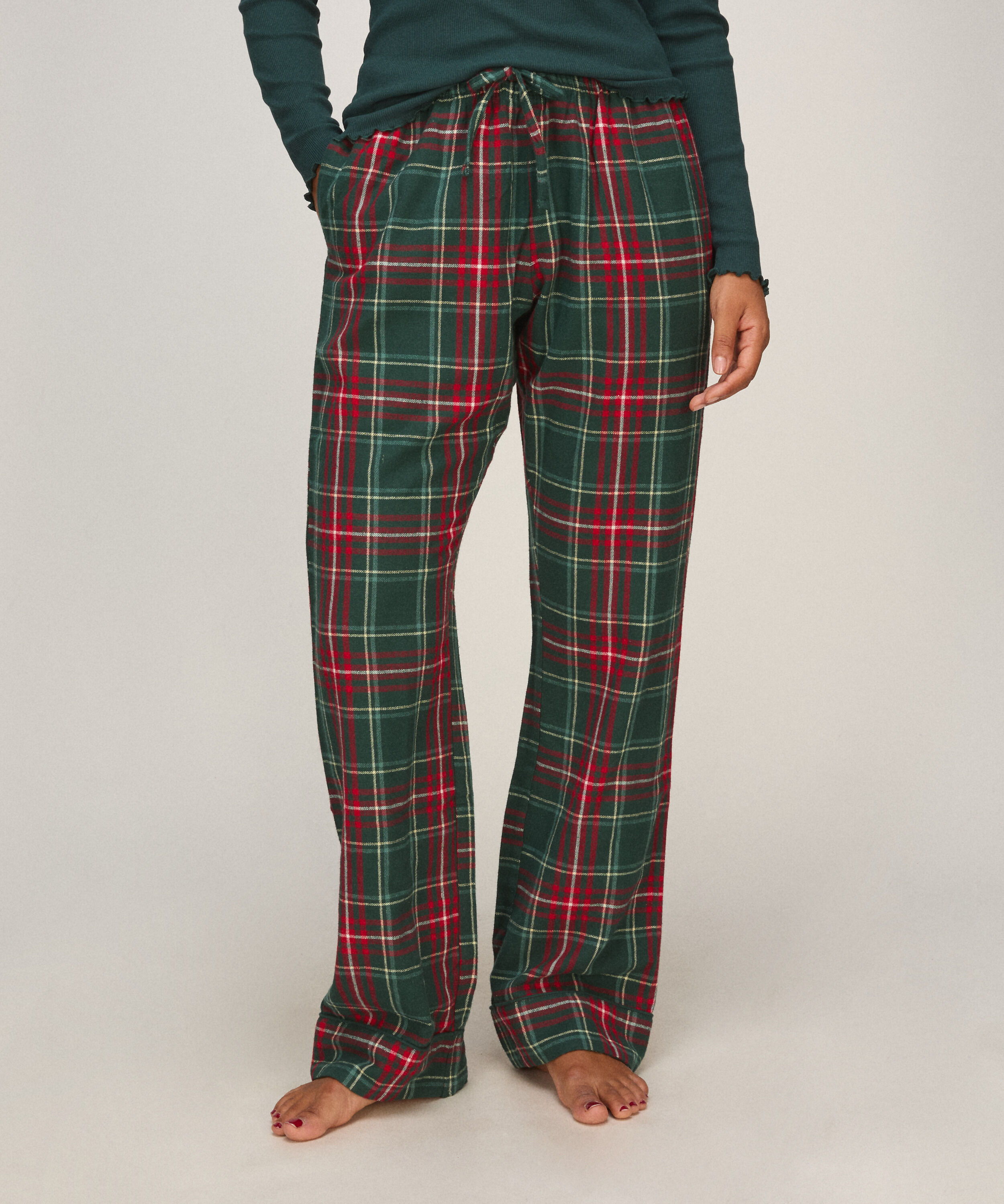 Tall Pantalon de Pyjama Flanelle, Vert