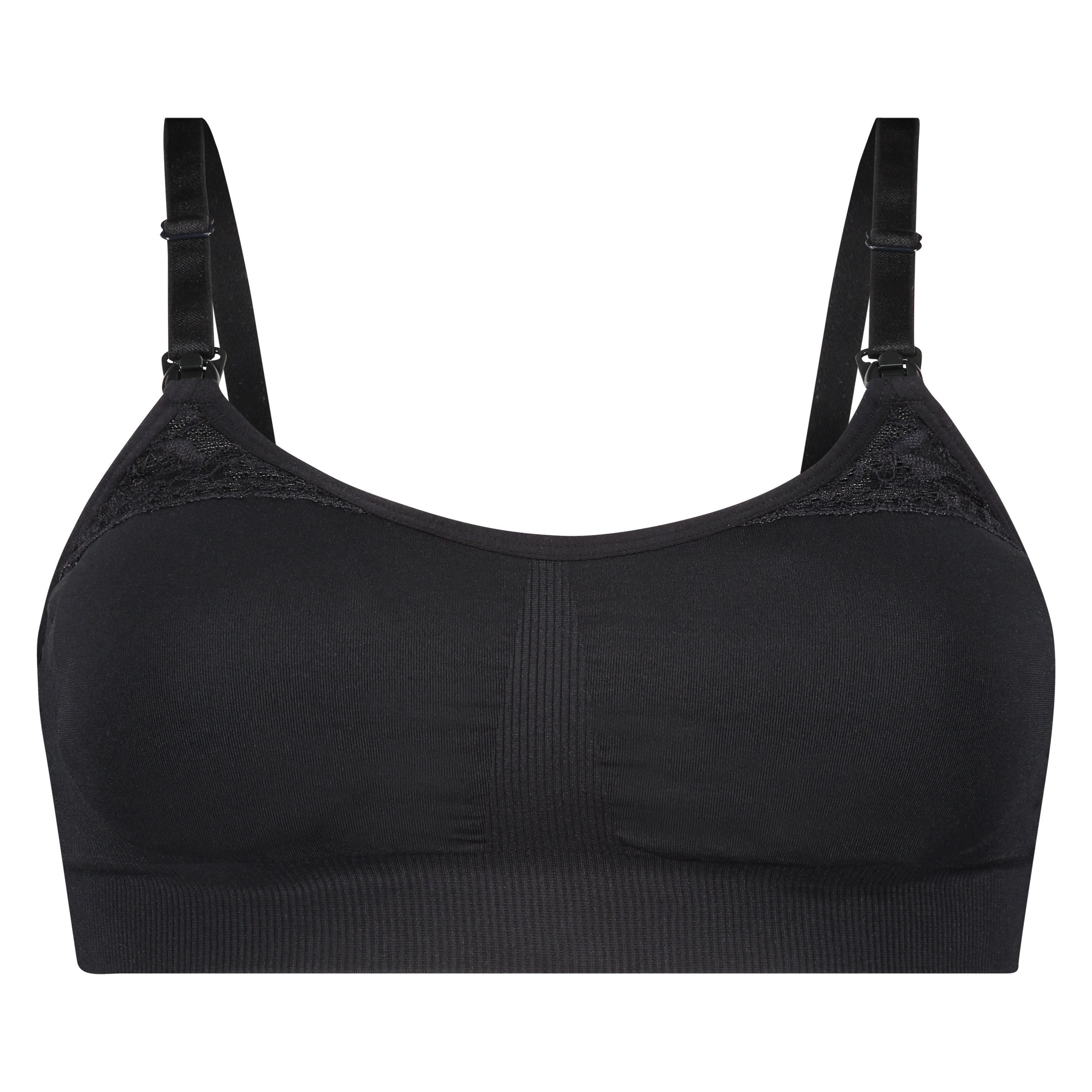 Soutien-gorge d&rsquo;allaitement preform&eacute; Lucina, Noir, main