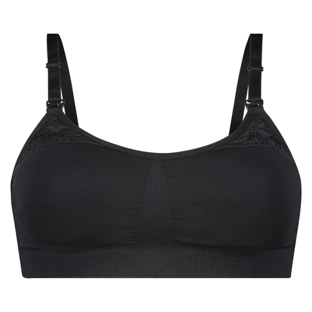 Soutien-gorge d&rsquo;allaitement preform&eacute; Lucina, Noir