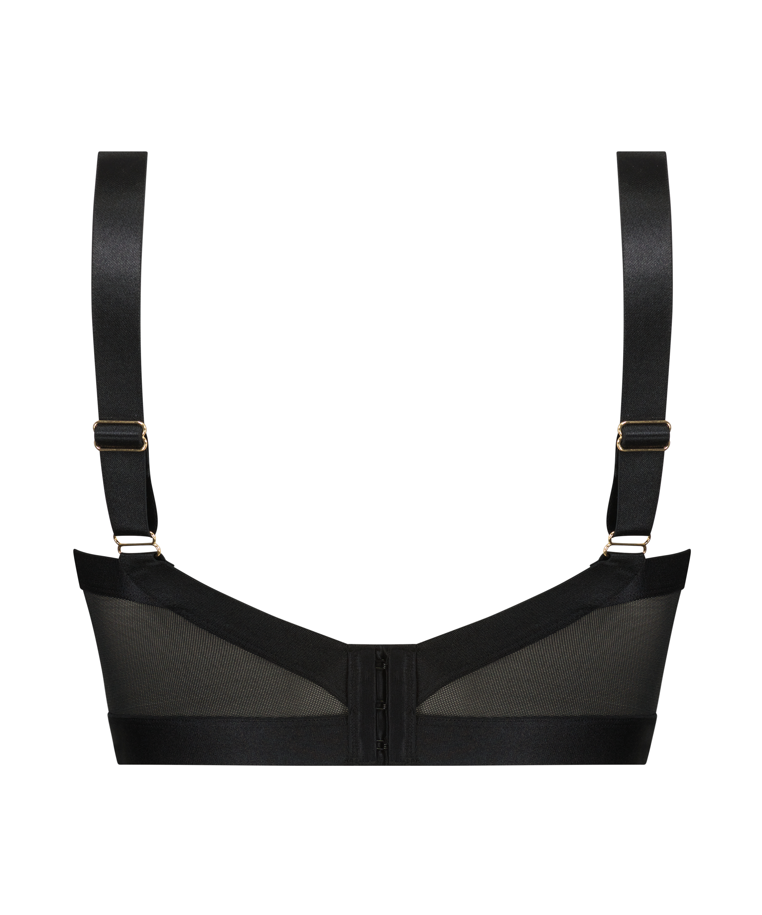 Niet-voorgevormde longline beugel bh Hana, Zwart, main