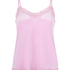 Cami top Velours Lace, Roze