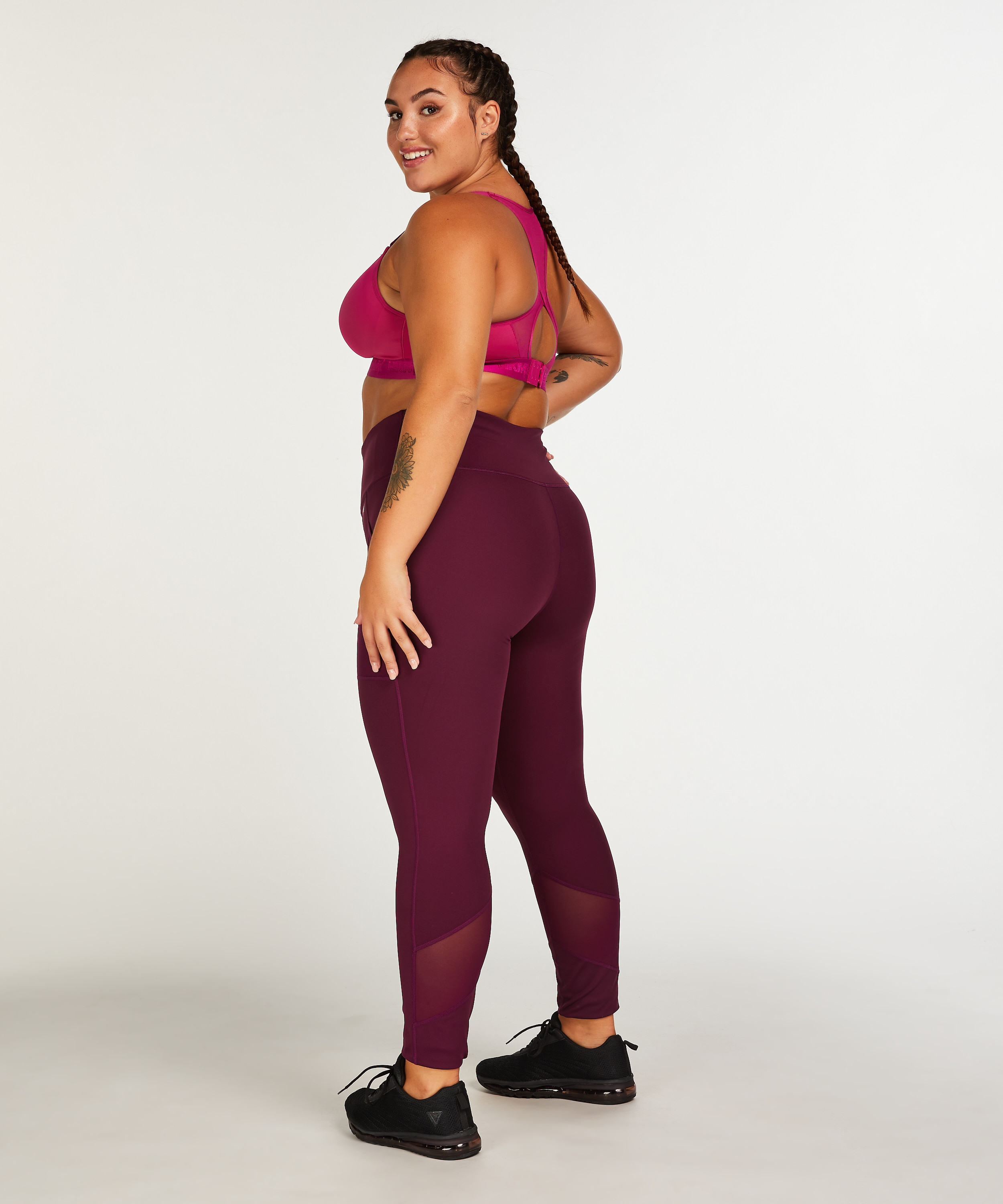 HKMX Legging taille haute Oh My Squat, Pourpre, main