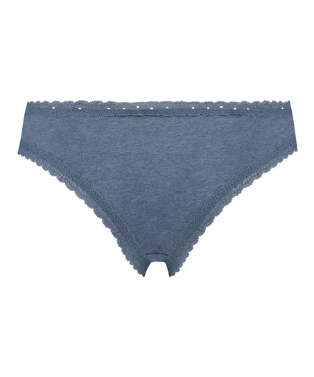 Slip brésilien coton, Bleu