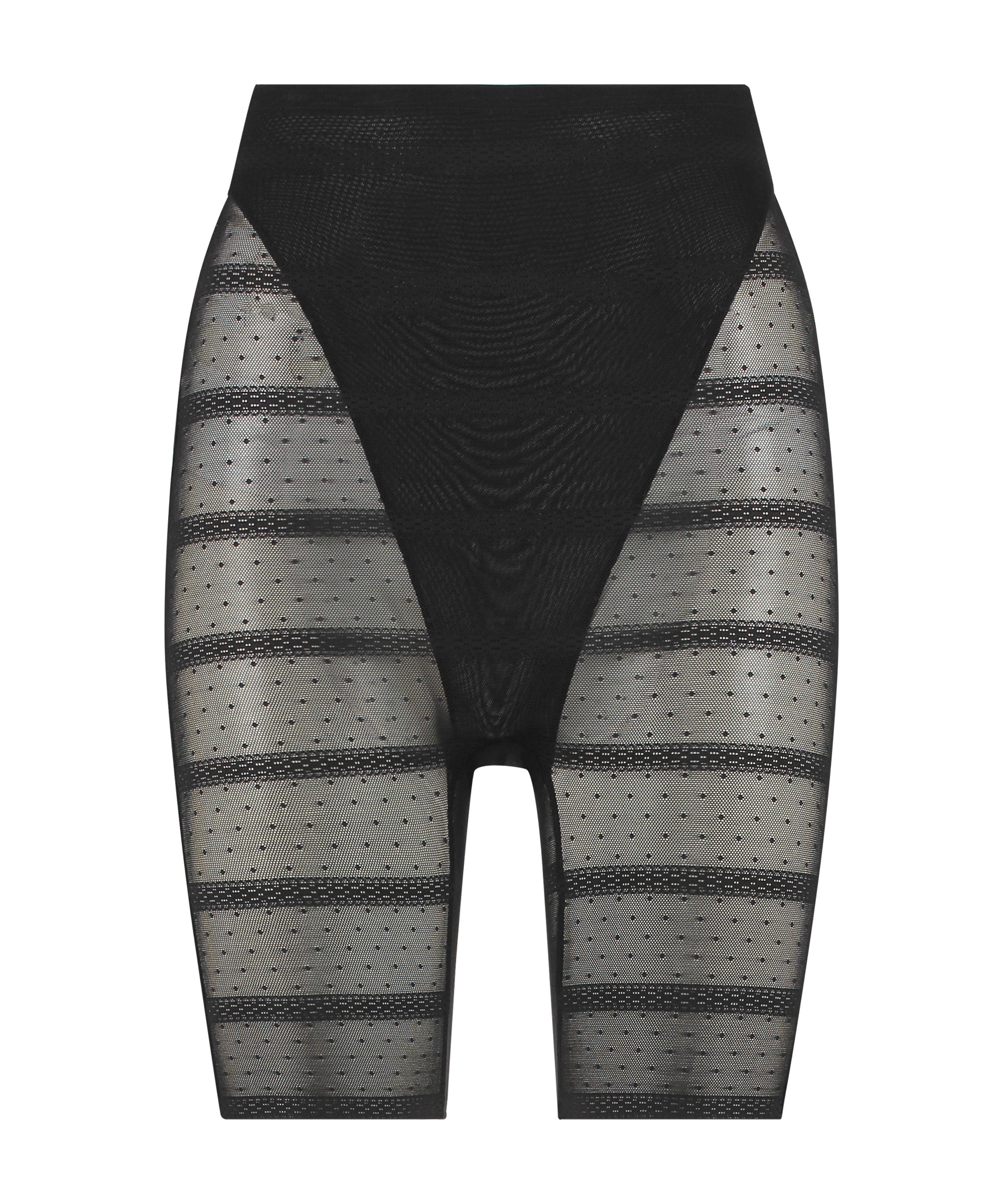 Pantalon slim en maille réhaussante raffermissante, Noir, main