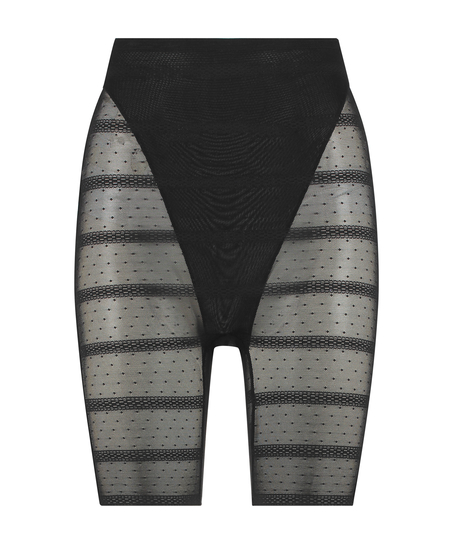 Pantalon slim en maille réhaussante raffermissante, Noir