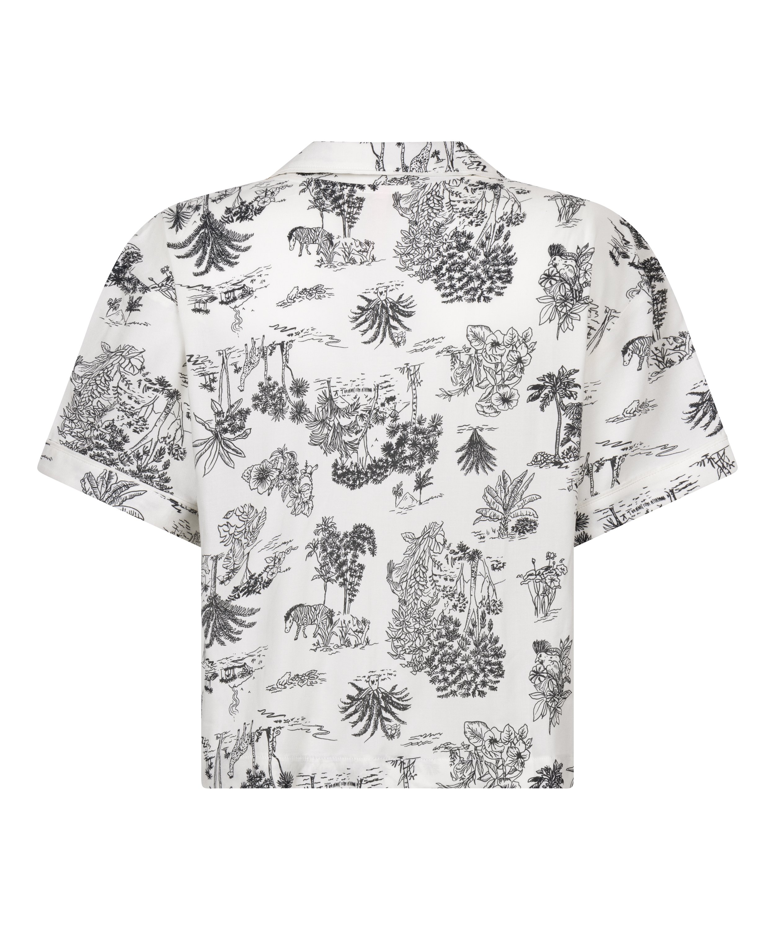 Veste tiss&eacute;e &agrave; manches courtes, Blanc, main