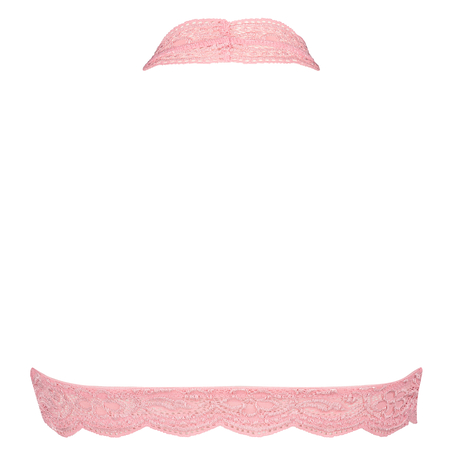 Halter bralette Lace, Roze