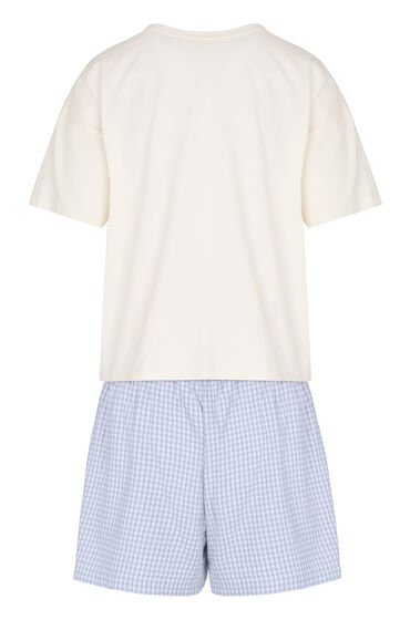 Hunkemöller Pyjamaset met Short en T-shirt Wit, foto 2