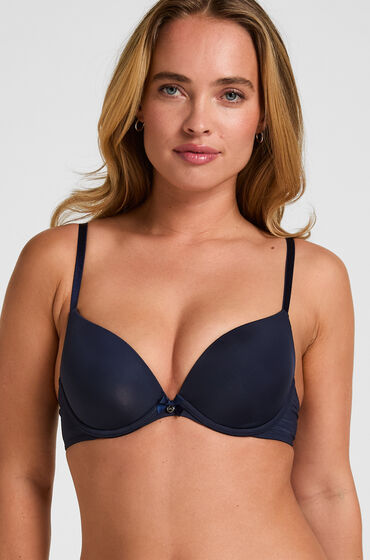 Hunkemöller Voorgevormde Beugel Bh Plunge Blauw