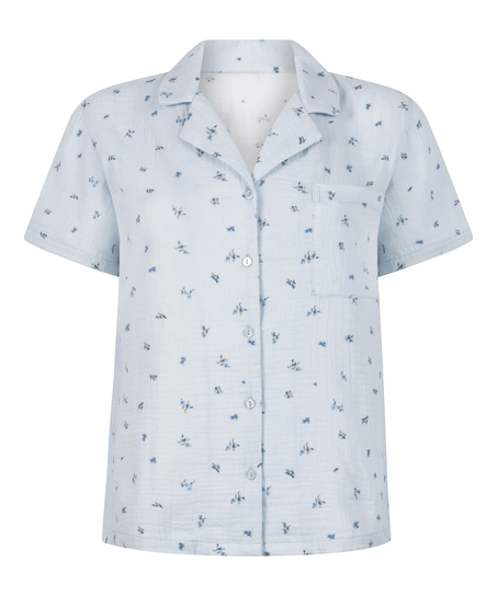 Veste en mousseline, Bleu