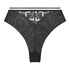 Slip br&eacute;silien taille haute Mila, Noir