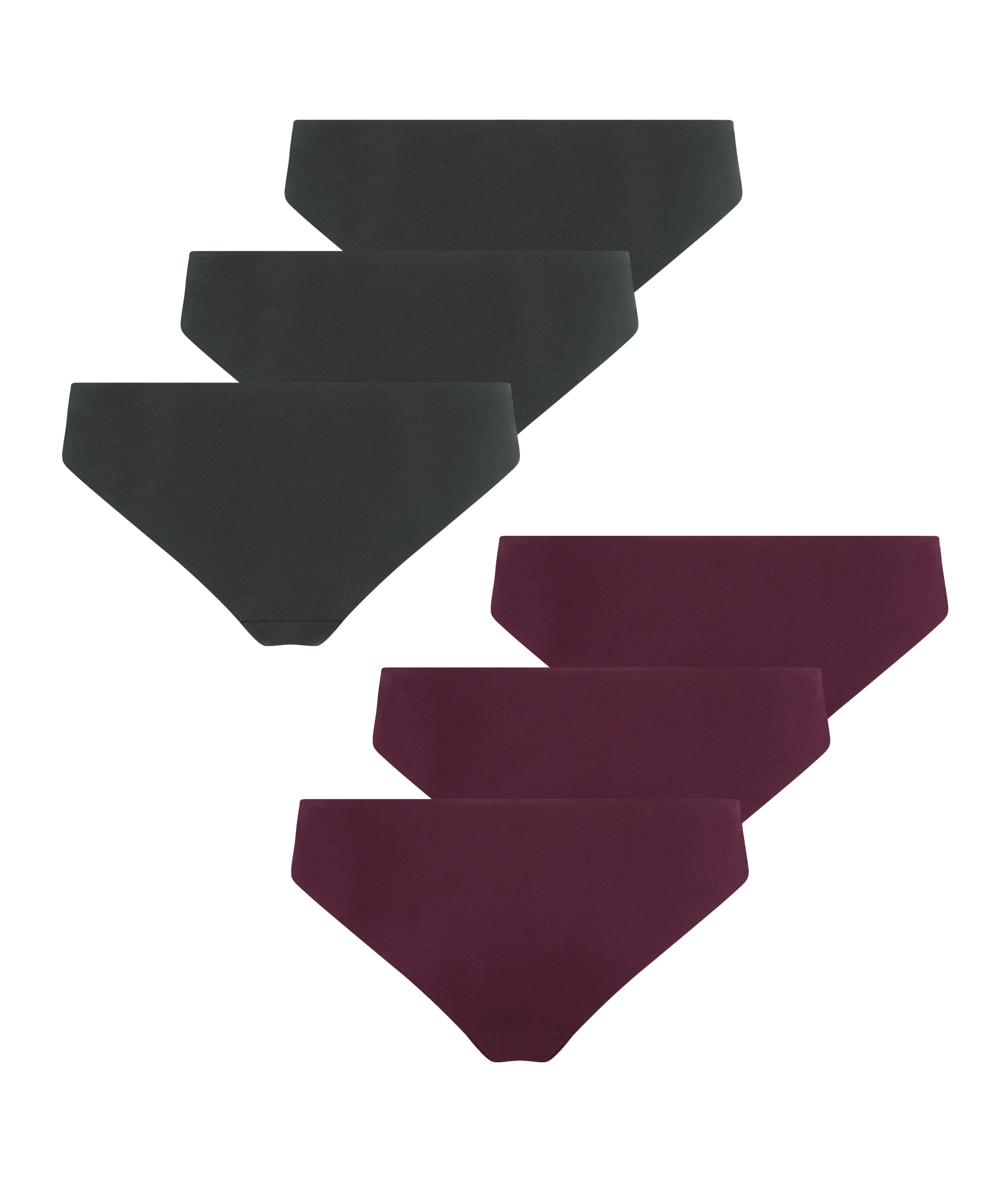 6-pack invisible brazilian Katoen, Blauw, main