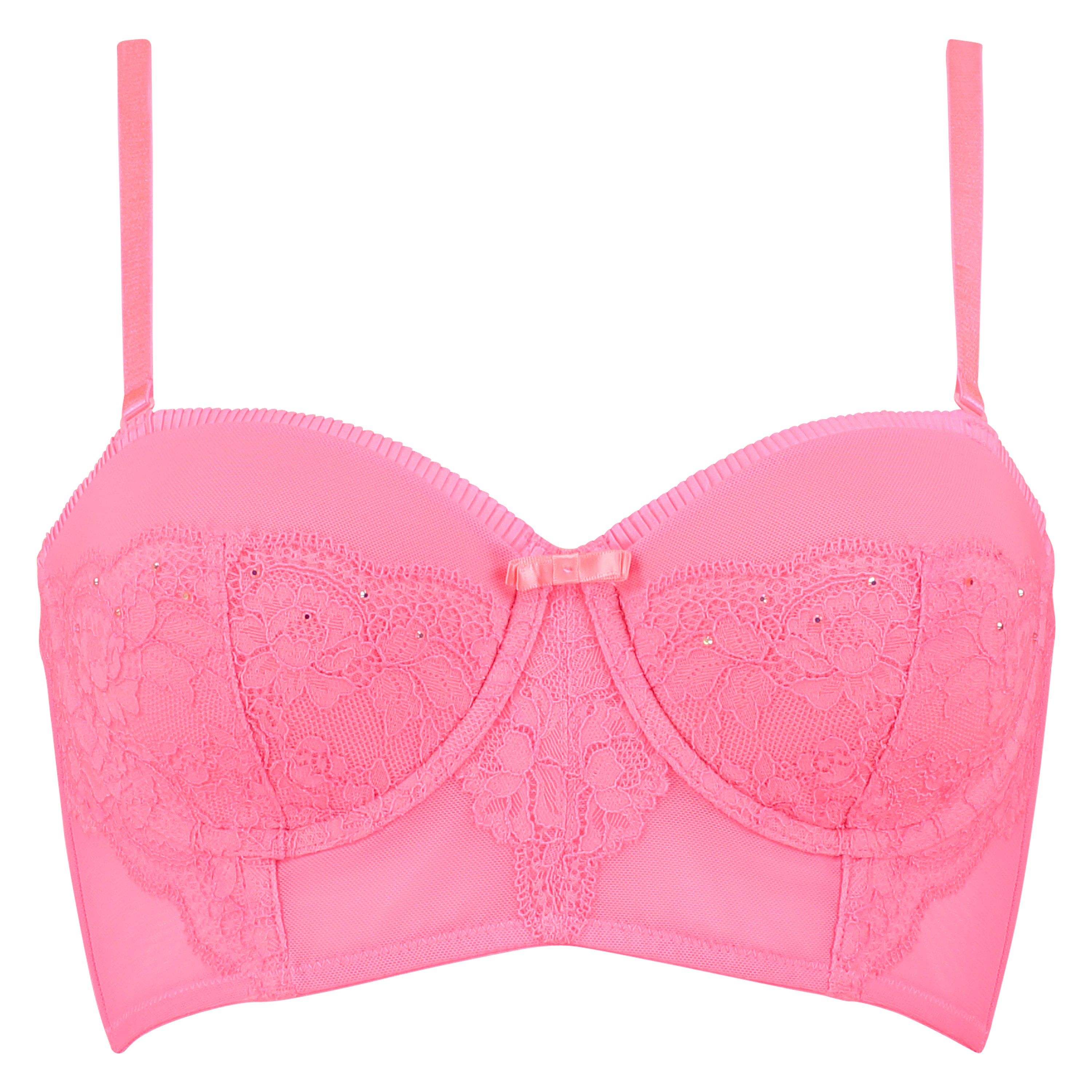 Voorgevormde longline beugel bh Andrea, Roze, main