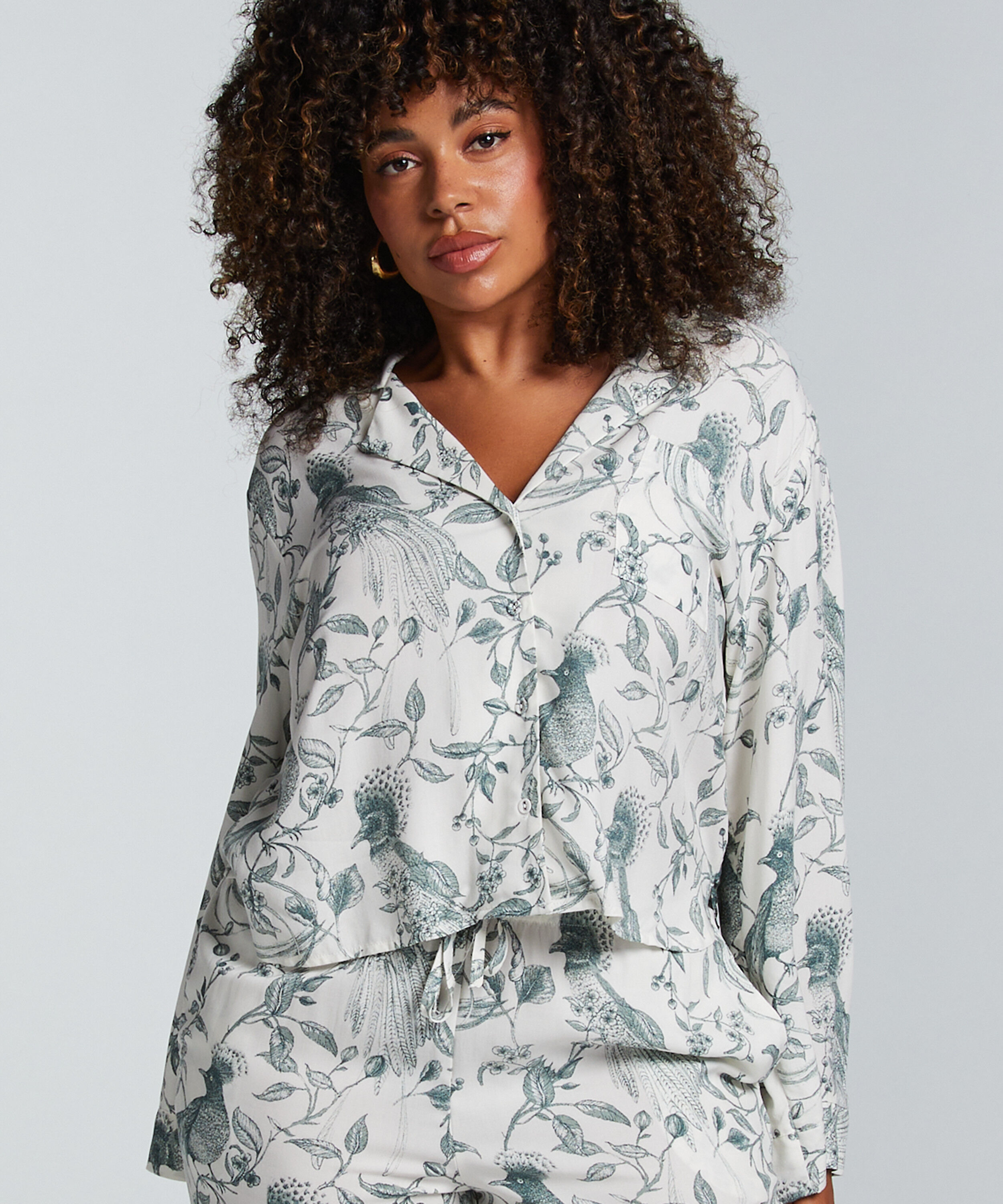 Haut de pyjama, Blanc