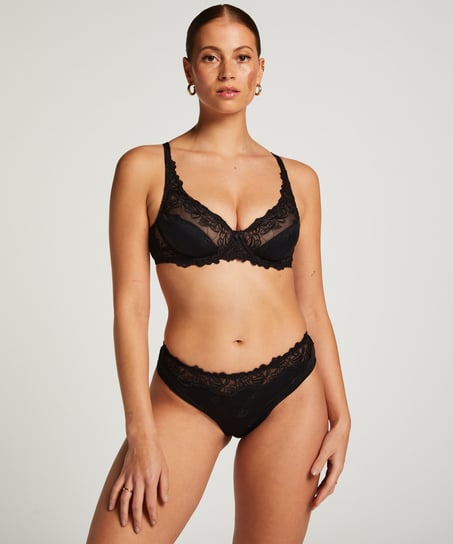 Soutien-gorge &agrave; armatures non-pr&eacute;form&eacute; Diva, Noir