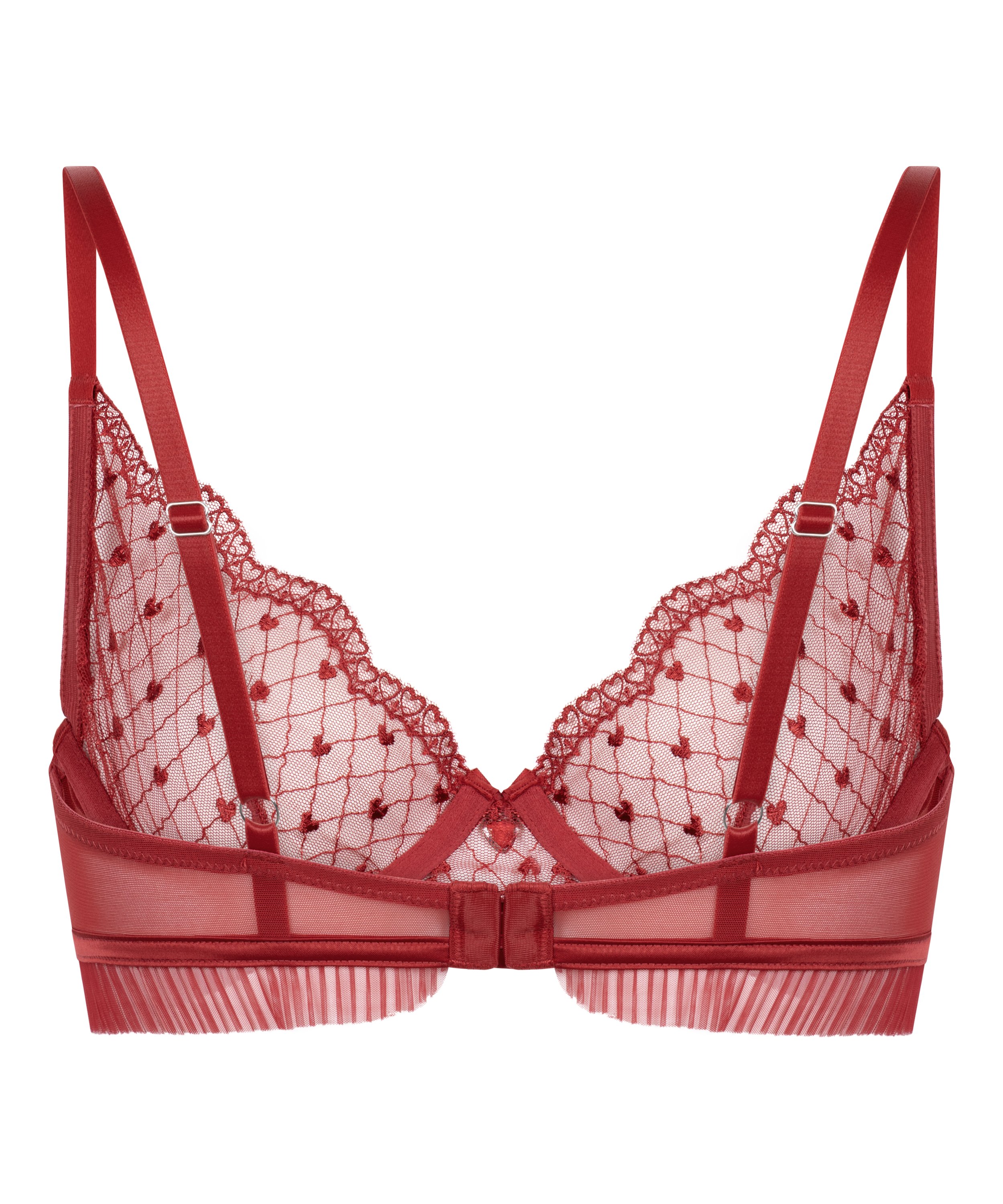 Soutien-gorge &agrave; armatures non-pr&eacute;form&eacute; Cordelie, Rouge, main