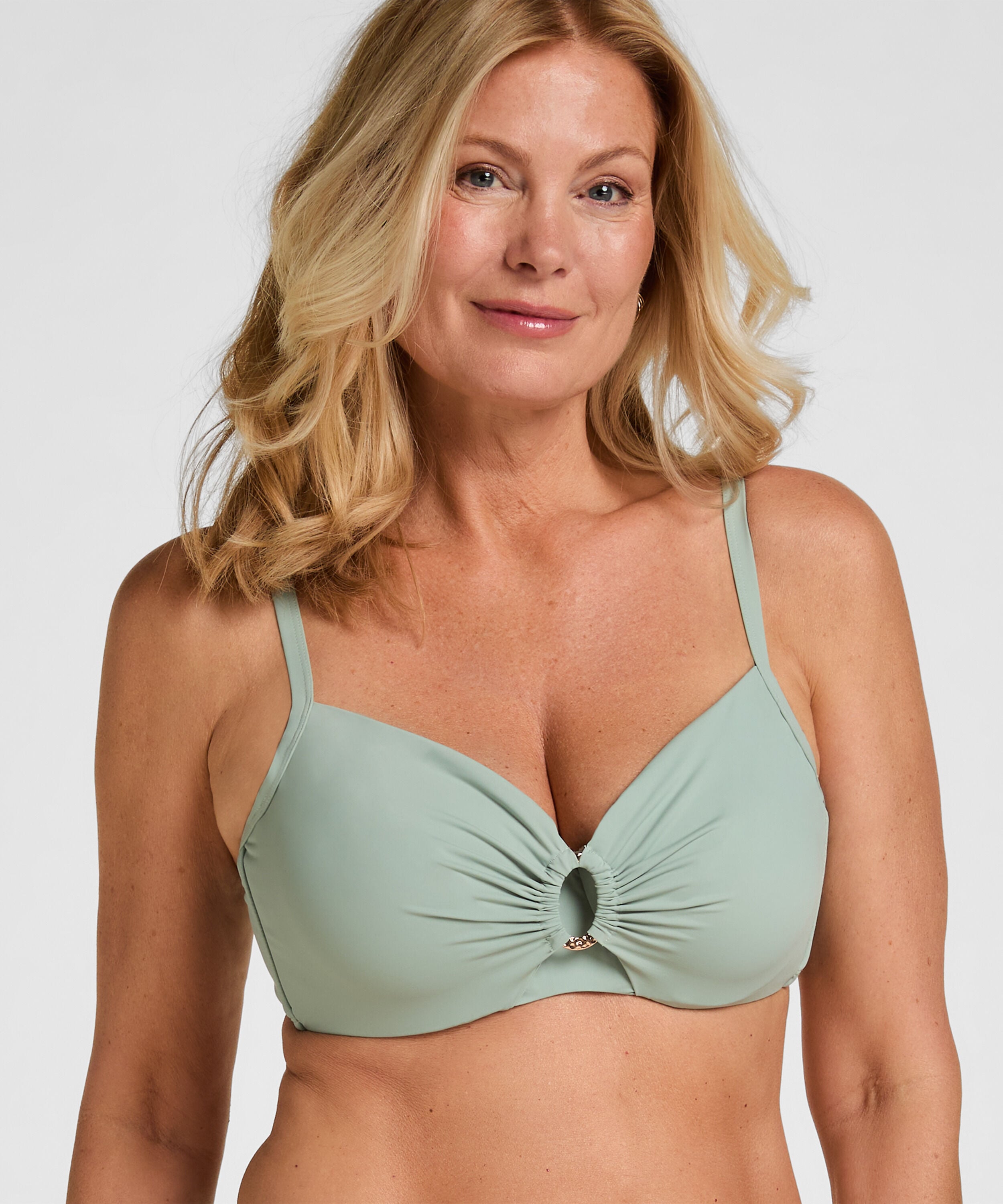 Niet-voorgevormde beugel bikinitop Luxe, Groen Niet-voorgevormde beugel bikinitop Luxe, Groen