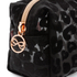 Make up tas mesh leopard, Zwart