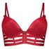 Voorgevormde longline push-up beugel bh Kennedy, Rood