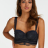 Soutien-gorge &agrave; armatures pr&eacute;form&eacute; longline Amora, Bleu