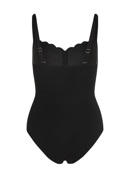 Maillot de bain Shaping Scallop, Noir