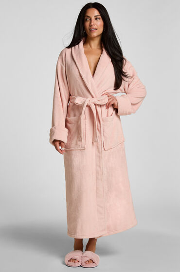 Hunkemöller Badjas van zachte fleece Roze, foto 4