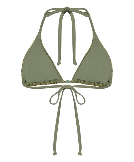 Haut de bikini triangle Cali, Vert