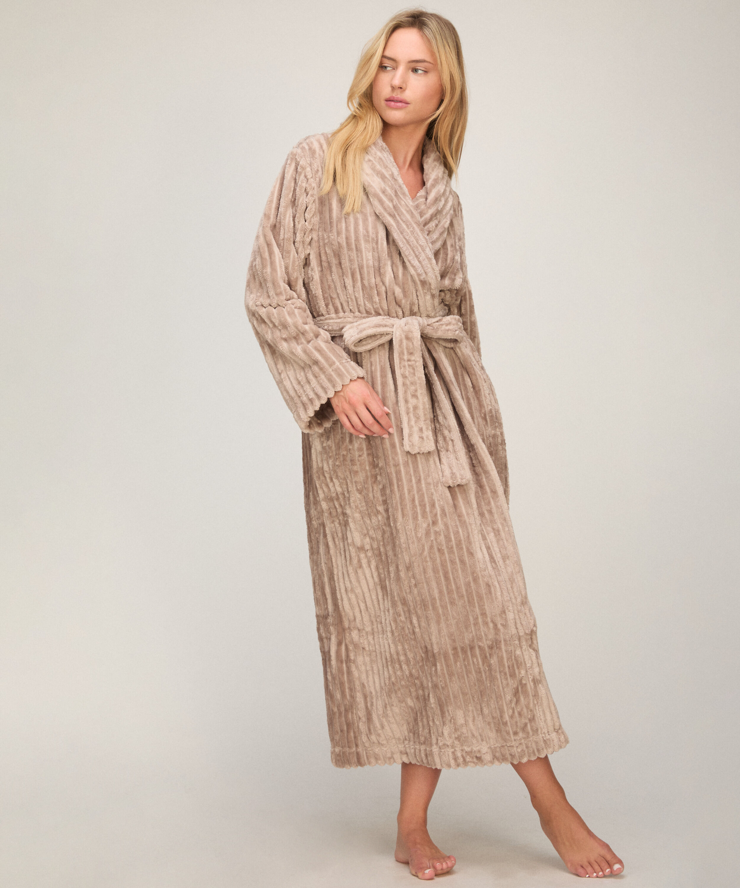 Badjas Jacqueared Fleece, Beige