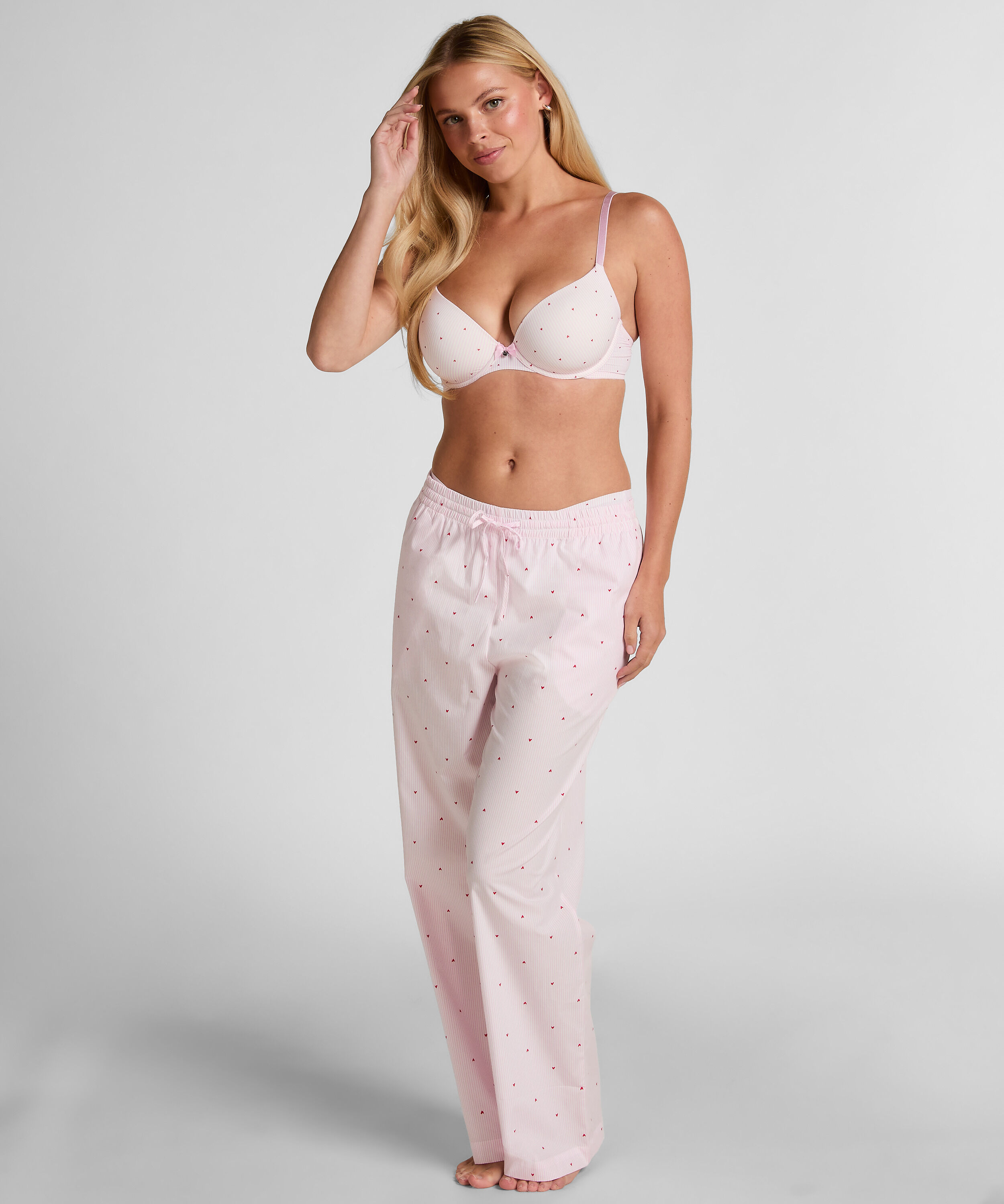 Soutien-gorge &agrave; armatures pr&eacute;form&eacute; Plunge, Rose